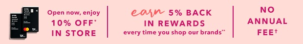 TJX credit offers TJX credit offers